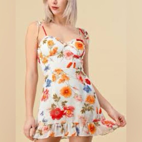 Beivy floral dress Goergeous and Cute ✨💕💕 SZ L - Picture 5 of 6